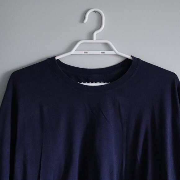 Aerie Women's Blue XS Slouchy Oversized Lightweight Cotton‎ Relaxed T-Shirt Top - Picture 4 of 12